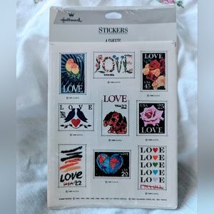 Deadstock Vintage Hallmark USPS Love STICKERS